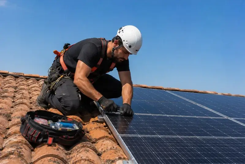 Maintenance et monitoring de panneaux solaires à Denain